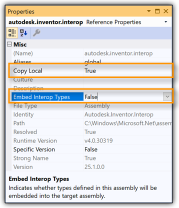 Embed Interop Types False