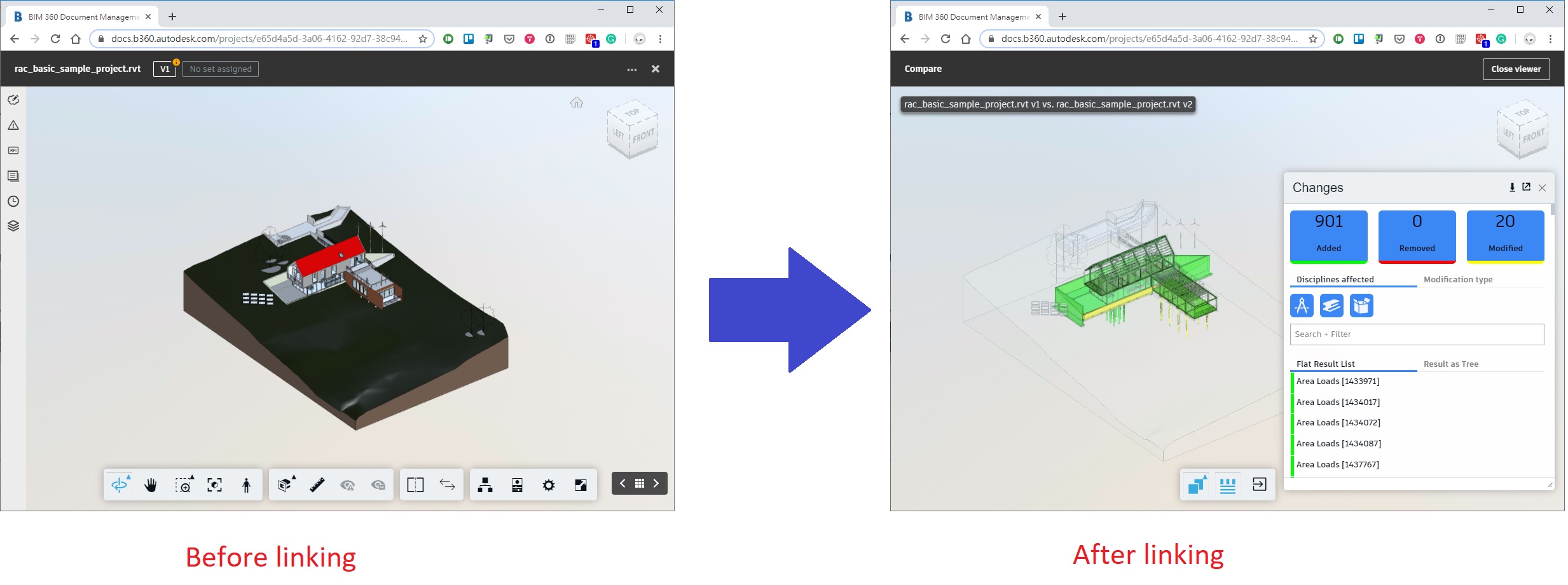 Final result of xrefs configs by appending new file version