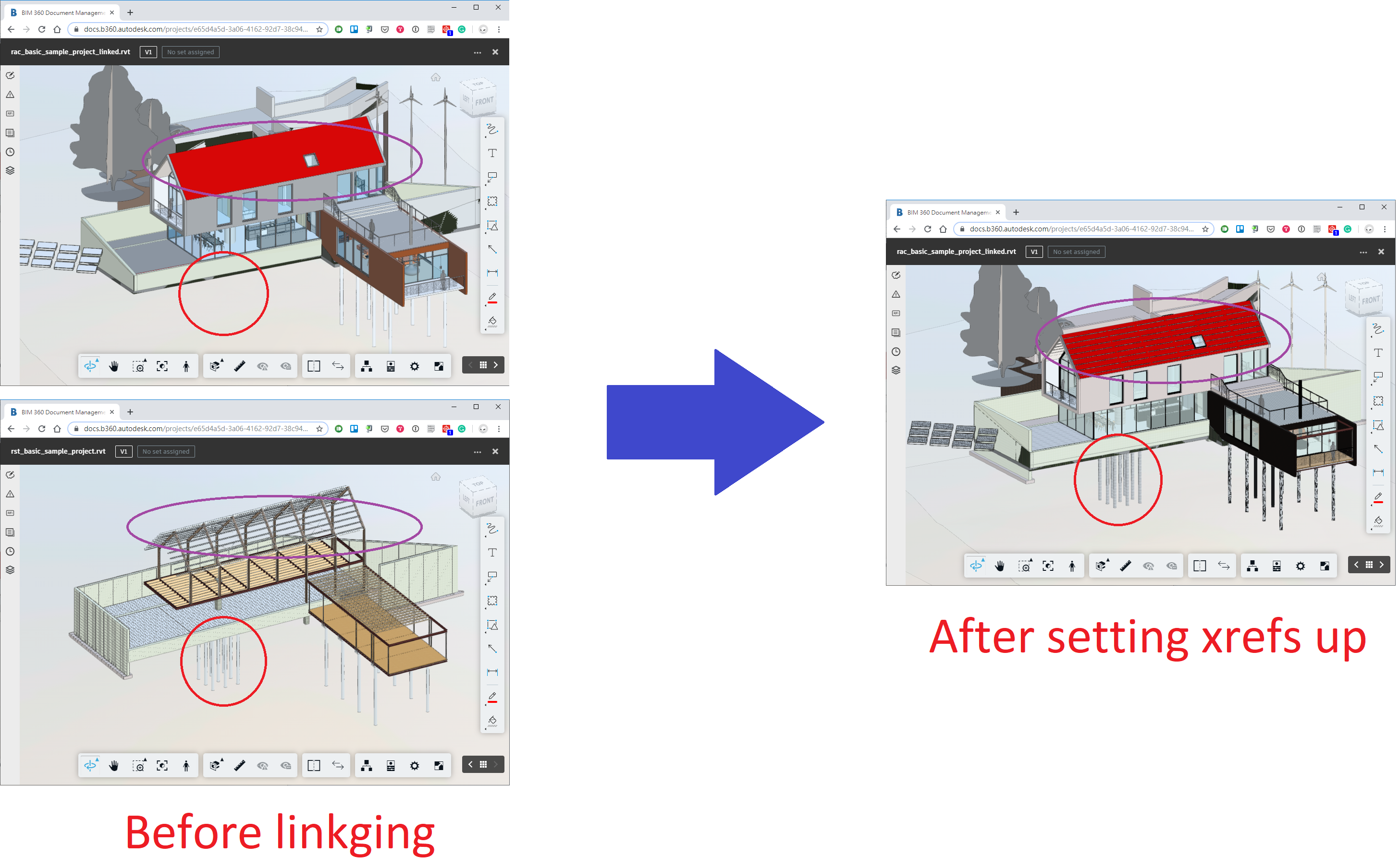 Final result after setting xrefs