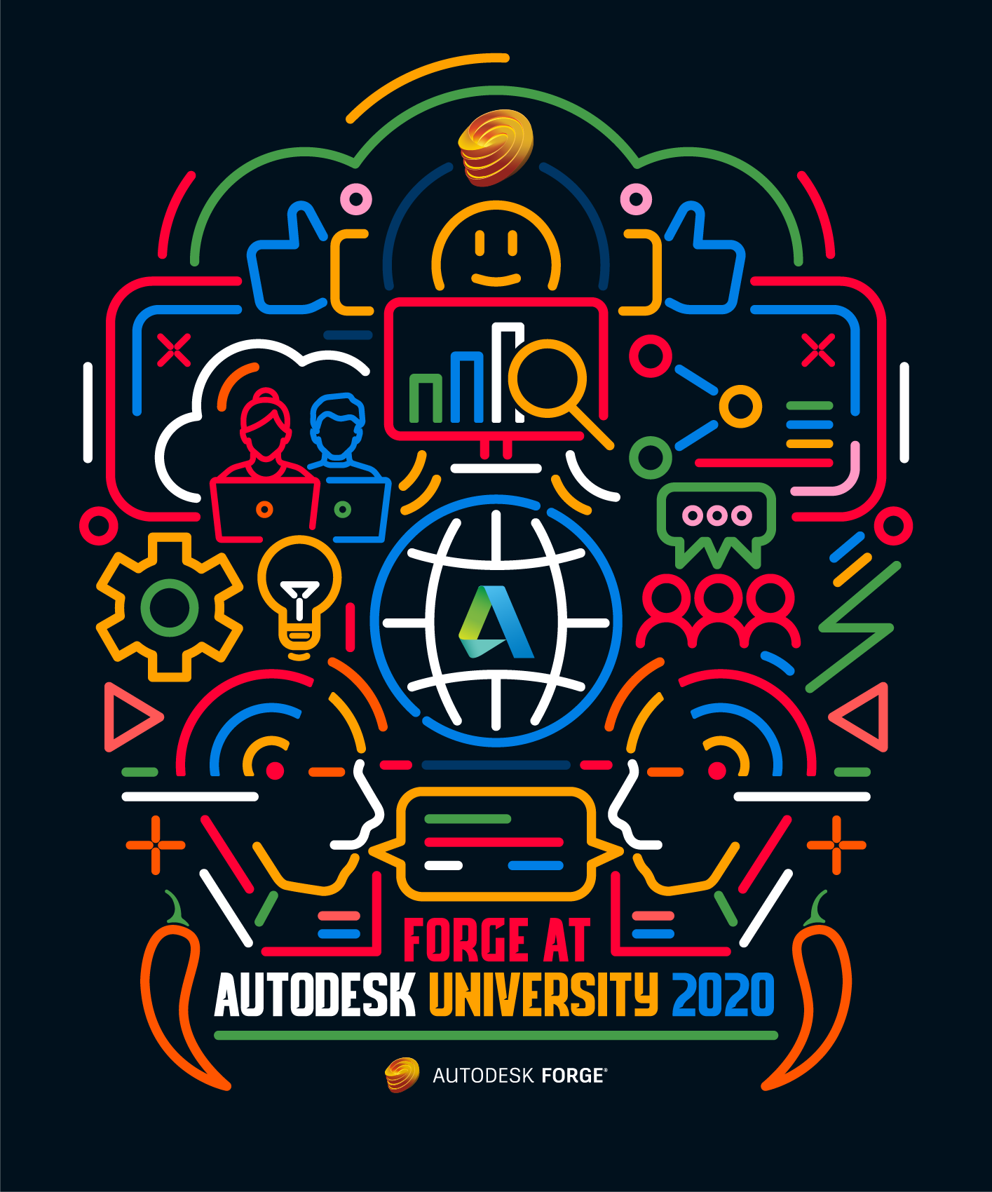 Forge at AU Sticker